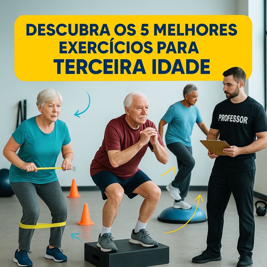 Os 5 melhores exercícios para a terceira idade (com plano prático e progressões)